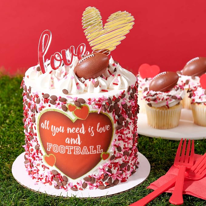 DECOPAC Valentine's Day Quins, 18oz, Fancy Sprinkles In Heart Shapes, Candy Sprinkles in Handheld Container, Edible Sprinkles For Celebration Cakes, Cupcakes, Cookies
