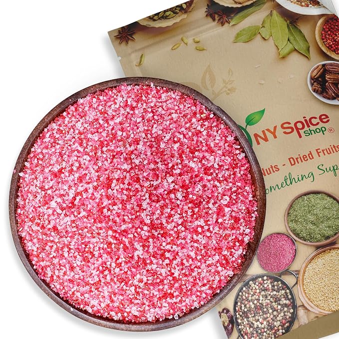 NY Spice Shop Sanding Sugar - 1 Pound Sanding Sugar Red Pink Decorative Sugars Crystals for Sweet treat - sprinkles sugars for Cupcakes Cookies Cakes Dessert Decorating