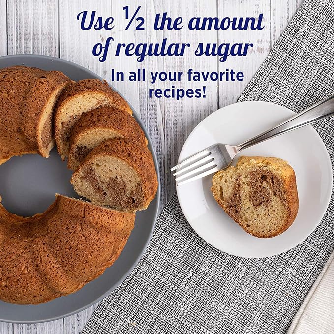 SPLENDA Low Calorie Sweetener for Baking Resealable Bag, Sugar Blend, 32 Ounce (Pack of 4)