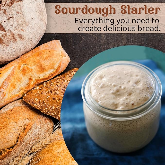 Living Dough - Chocolate Whole Wheat Sourdough Starter - Active & Live Cocoa Organic Sourdough Starter for Baking - For Artisan Bread, Sweet Rolls, Brownies, and More
