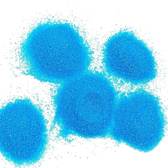 Edible Blue Sanding Sugar Sprinkles 142g/ 5.01oz Sparkling Blue Sugar Crystals for cake decorating for Cakes, Cookies, Cupcakes, Ice Cream Topping and Rimming Sugar