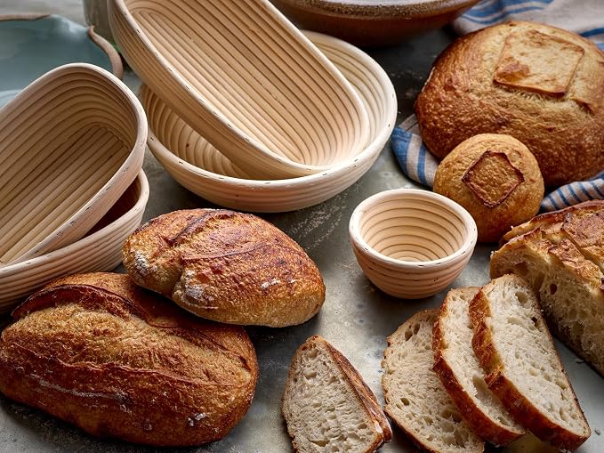 10 Inch Round Banneton Proofing Basket Natural