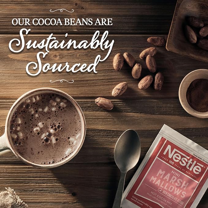 Nestle Hot Cocoa Mix, Rich Chocolate with Mini Marshmallows, 0.71-Ounce Packages, 50 Count