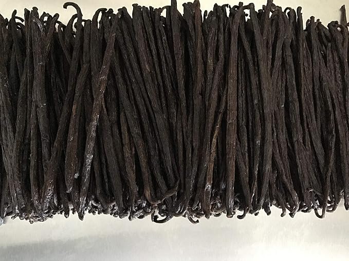 4oz Madagascar Vanilla Beans Organic Grade B. 5"-7" by FITNCLEAN VANILLA for extract, Cooking and Baking| 1/4Lb Whole NON-GMO Pods. Certified USDA Organic.