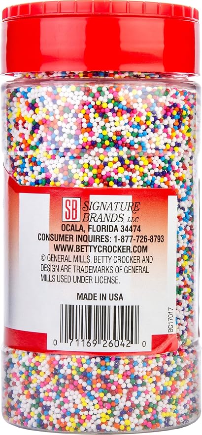 Betty Crocker 26445 Parlor Perfect Rainbow Nonpareils