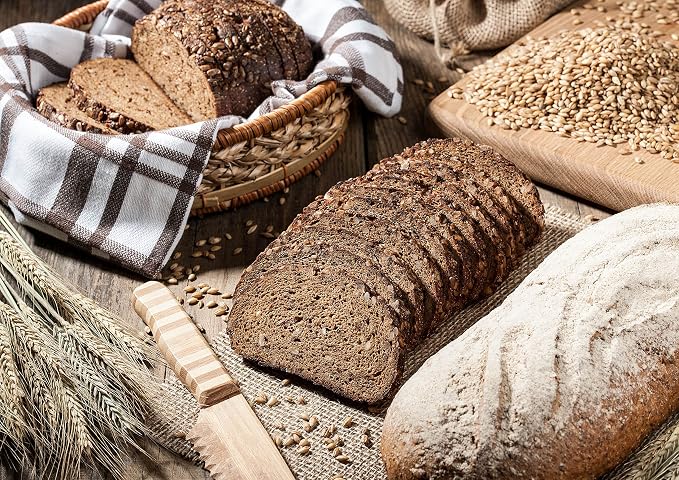 Food to Live Organic White Rye Flour, 5 Pounds - Non-GMO, Unbleached, Light, Medium Protein, Vegan, Kosher, Finely Milled Berries, Great for Baking Cookies, Muffins, Bread, and Sourdough