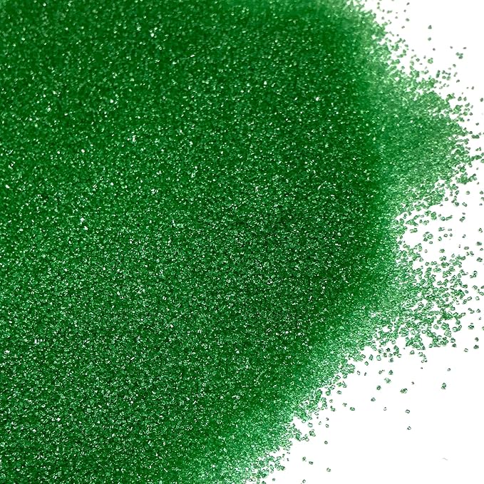 Edible Green Sanding Sugar Sprinkles 142g/ 5.01oz Sugar Crystals for cake decorating Candy Baking Decorations Ice Cream Toppings and Cookie Decorating for Valentines Halloween Christmas