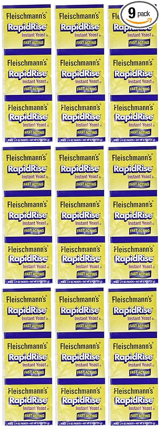 Fleischmann's RapidRise Yeast, 3-Count Envelopes (Pack of 9)