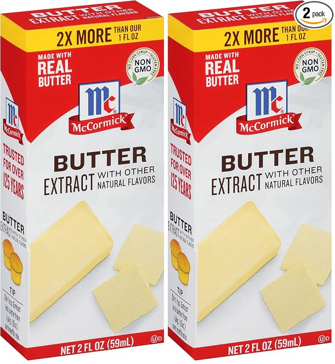 McCormick Butter Extract with Other Natural Flavors, 2 fl oz (Pack of 2)