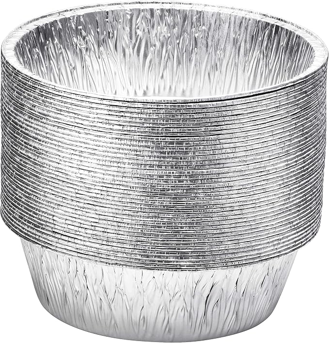 10-Inch Aluminum Dutch Oven Liner Pans | Disposable Cake Pan and Extra Deep Aluminum Foil Pans for Baking, Freezing, and Storage | Durable Aluminum Round Baking Pans | 100 Count