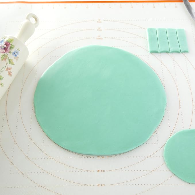 Silicone Pastry Mat X-Large 29.5 x 20.5 Inches, Nonstick Dough Rolling Mat with Measurement Markings, Heat Resistant to 450°F, BPA Free, Dishwasher Safe Baking Mat