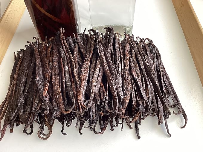 2oz Madagascar Organic Vanilla Beans Extract Exclusive Grade B. Certified USDA Organic | Weight - 2 Ounces (1/8 Lb) by FITNCLEAN VANILLA Bulk Dry Whole NON-GMO Pods