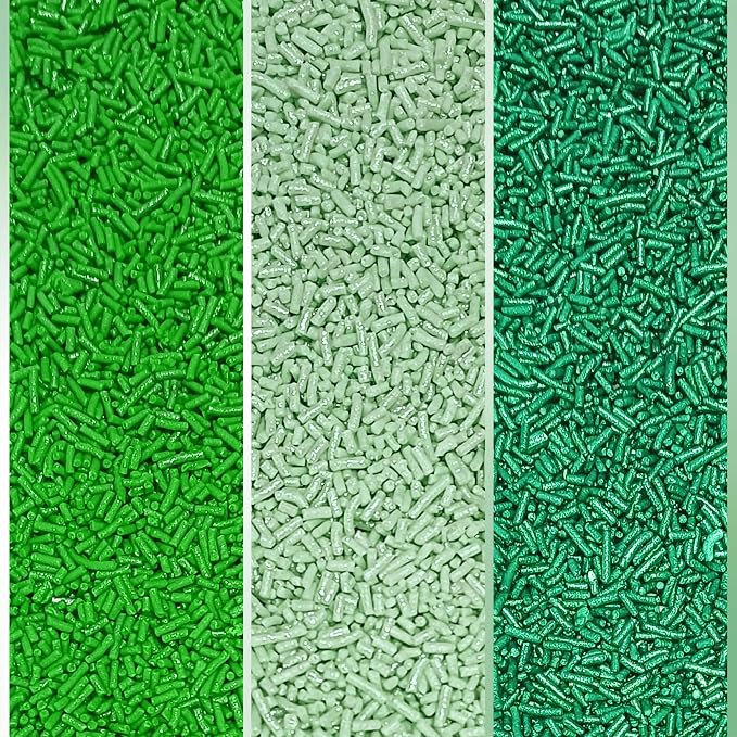 Confect St. Patrick’s Day Sprinkles Mix – Pea Green, Mint Green & White Pearl Dragees, Vermicelli, Edible Sugar Decorations – Pack of 5 for Cake, Cupcake, Cookie & Party Baking Decor | Vegan, Gluten-Free, Nut-Free, Soy-Free, Dairy-Free, Palm Oil-Free -...