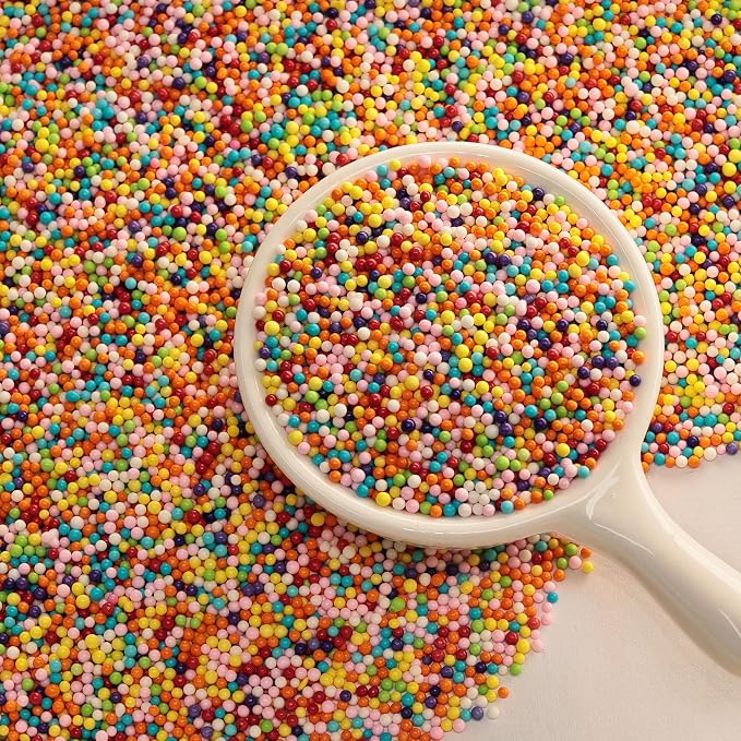Granule Edible Pearl Sprinkles - 26 Styles Mixed Size Round | Baking Decorations for Cakes, Cupcakes, Cookies, Donuts & Ice Cream, Food Grade, Edible Pearl Cake Toppers