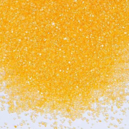 Edible Yellow Sprinkles,150g,Bright Yellow Sanding Sugar for Cake Decorating,Sprinkle Crystals Mix for Cookies,Ice Cream,Fondant Cake,Caramel Apples,Cupcakes,Desserts Topper,Birthday Party Festival Baking Decoration Supplies