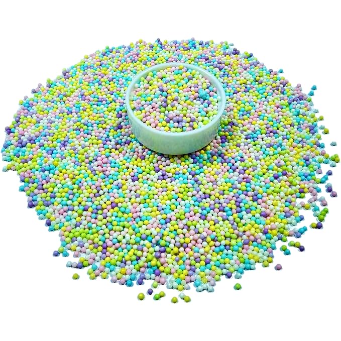 Sentovac 2mm Easter Nonpareils Pearl Sugar Sprinkles for Cake Decorating Edible Cake Cupcake 1 Bottle 3.88oz/110g Sprinkles for Decorating