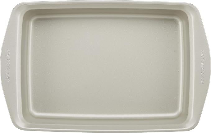 Rachael Ray Nonstick Bakeware Set without Grips includes Nonstick Bread Pan, Baking Pans, Cake Pans, Cookie Sheet / Baking Sheet - 10 Piece, Silver
