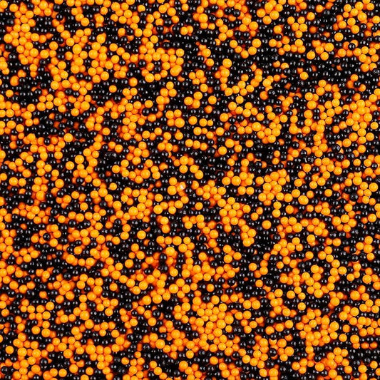 Black and Orange Nonpareils Sprinkles - 4.6oz Edible 2mm Dot Sprinkles | Basketball Sprinkles for Cake Decorating, Cupcake, Cookie, Baking, Donuts, Ice Cream Toppings