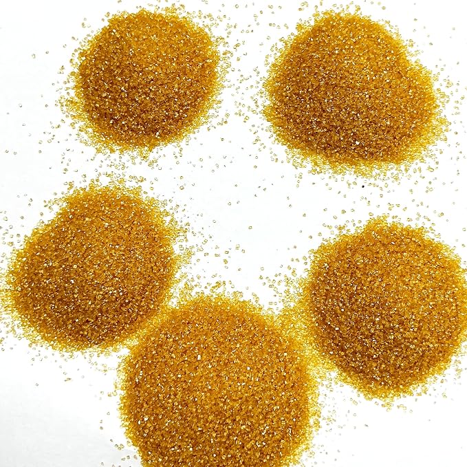 Edible Gold Sanding Sugar Sprinkles 142g/ 5.01oz Sugar Crystals for Cake Decorating Candy Baking Decorations Ice Cream Toppings and Cupcake Decorating for Valentines Halloween Christmas