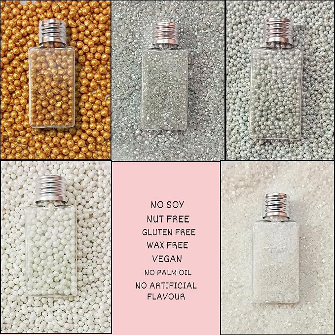 Confect Sprinkles -Metal Mania Disco Ball Sprinkle Mix – 5-Pack Assorted Edible Sprinkles with Bronze, White & Gunmetal + Sparkling White & Silver Sugar – Cake, Cupcake & Cookie Decorating – Vegan, Gluten-Free, Nut-Free, Soy-Free, Dairy-Free, Palm Oil-...