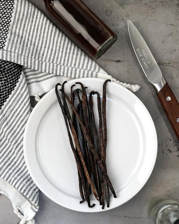 10 Organic Madagascar Vanilla Beans - Whole Grade B Pods for Baking, Homemade Extract, Brewing, Coffee, Cooking