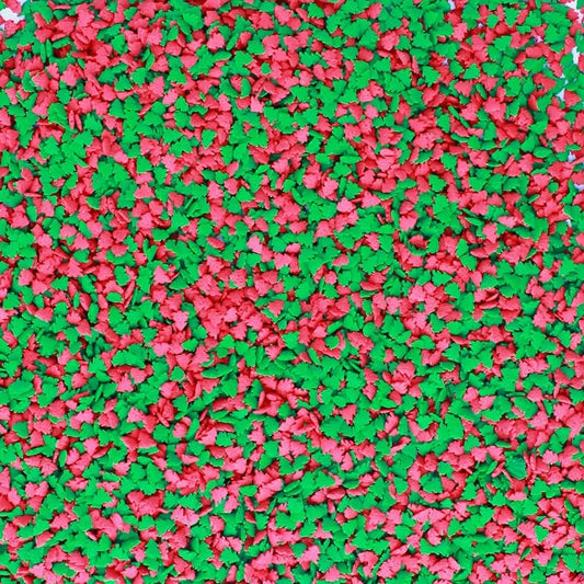 Sprinkle Pop Christmas Tree Confetti Sprinkle Mix| Red & Green Sprinkles Confetti| Christmas Tree Shaped Edible Confettis Made in USA for Decorating Cake Cupcakes Cookie Donuts, 4oz
