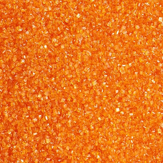 DecoPac Sanding Sugar | Orange Edible Sugar Sprinkles | 33oz | Edible Sanding Sugar in Handheld Container | Made In USA | Sugar Sprinkle Mix For Cakes, Cupcakes, Cookies, Extra Large Pack | 33 Ounce - Orange