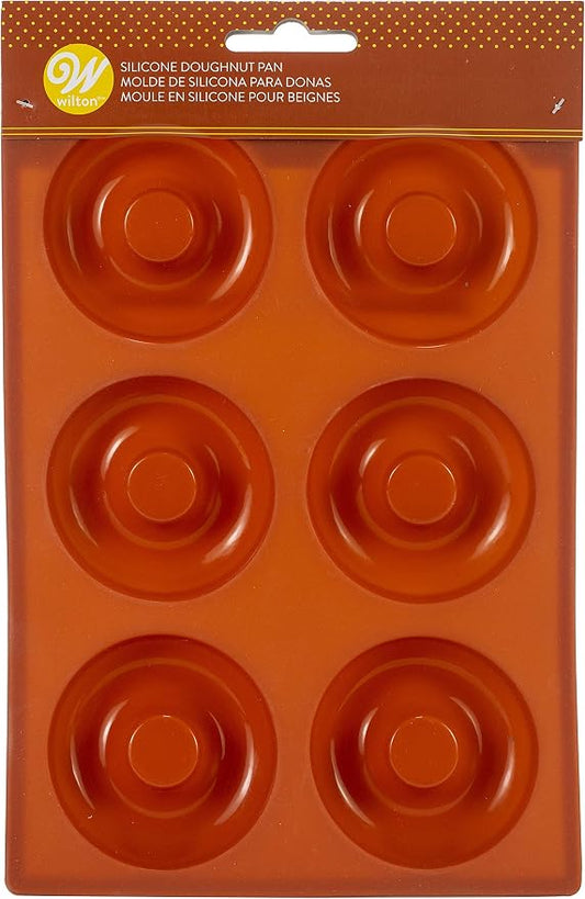 Wilton Silicone Donut Baking Pan, 6 Cavity