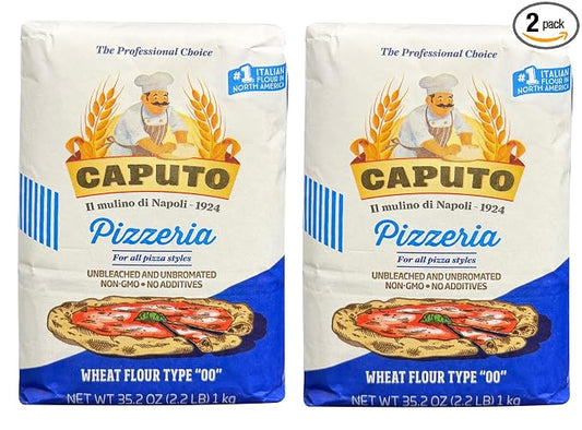 Antimo Caputo Pizzeria 00 Flour (Blue) 2.2 LB - Pack of 2 (Total 4.4 LBS)