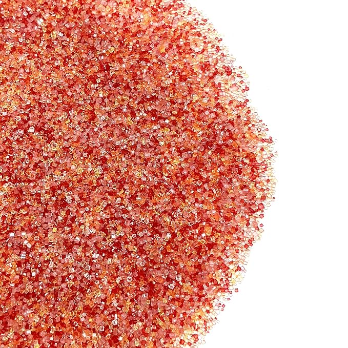 Edible Autumn Sanding Sugar Sprinkles 142g/ 5.01oz fall Thanksgiving Themed Sanding Sugar for Baking and Decorating Topping Cake Cookie Cupcake Topper Ice Cream Supplies