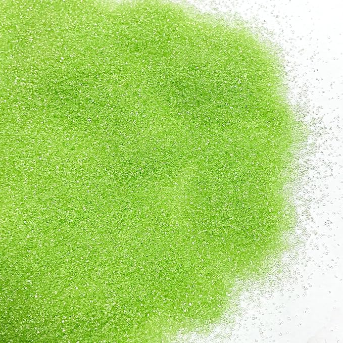 Edible Grass Green Sanding Sugar Sprinkles 142g/ 5.01oz Sugar Crystals for cake decorating Sparkling Crystals for Cakes, Cookies, Cupcakes, Ice Cream Topping and Rimming Sugar