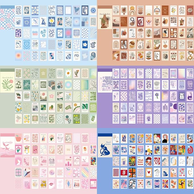 12 Sets 600 Sheets Washi Stickers for Journaling, Boho, Abstract, Vintage Scrapbook Sticker Set for Bullet Journal Art Diary Card Craft Gifts Planner Notebook