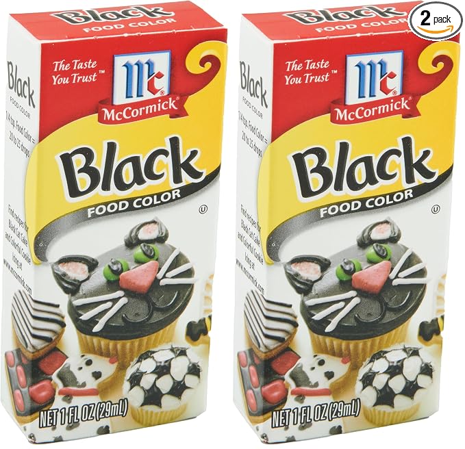 McCormick Black Food Color, 1 fl oz (Pack of 2)