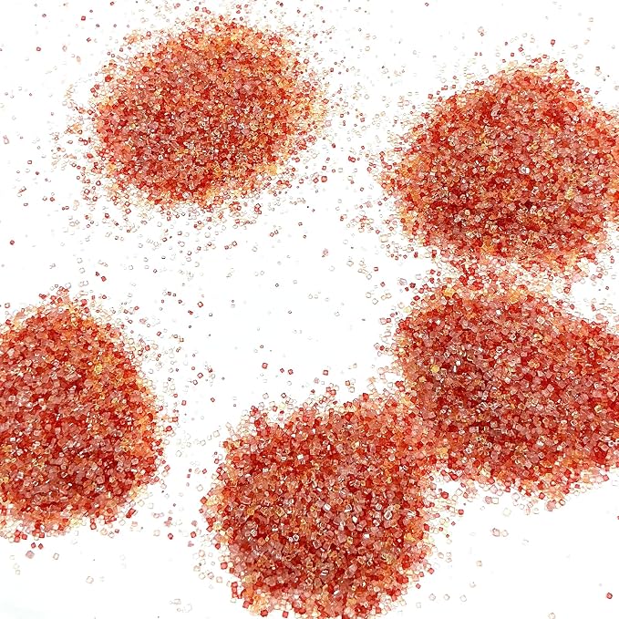 Edible Autumn Sanding Sugar Sprinkles 142g/ 5.01oz fall Thanksgiving Themed Sanding Sugar for Baking and Decorating Topping Cake Cookie Cupcake Topper Ice Cream Supplies