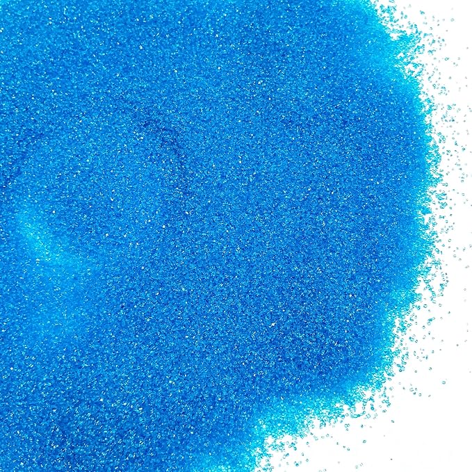 Edible Blue Sanding Sugar Sprinkles 142g/ 5.01oz Sparkling Blue Sugar Crystals for cake decorating for Cakes, Cookies, Cupcakes, Ice Cream Topping and Rimming Sugar