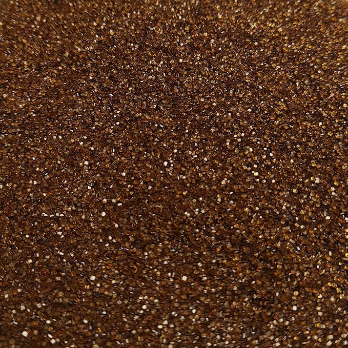 Brown Sanding Sugar Sprinkles, Brown Sugar Crystals, Edible Sparkling Sprinkles for Cake Cupcake Decorating, Baking Cake Decorations, Cookies Ice Cream Toppings, Wedding Party Christmas Supplies 130g/4.6oz