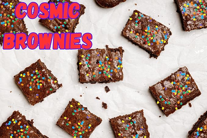 Cosmic Brownie Sprinkles, Rainbow Chips for Cosmic Brownies, Rainbow Candy Coated Chocolate Chips, 13 Ounce Resealable Bag