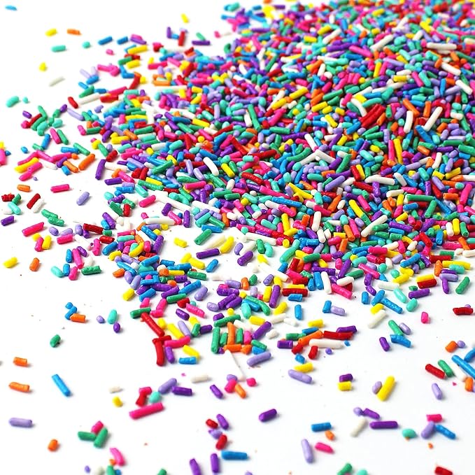 Sprinkle Pop Ultimate Unicorn Rainbow Jimmies Sprinkle Mix| Pink Purple Green Blue Yellow Orange Red White Sprinkles| Birthday Sprinkles Made in USA for Decorating Cake Cupcakes Cookies Ice Cream, 2oz