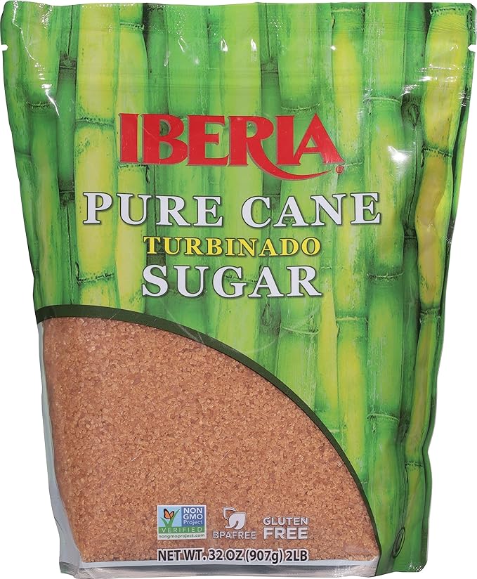 Iberia Pure Cane Raw Turbinado Sugar 2 lb. (Pack of 3)