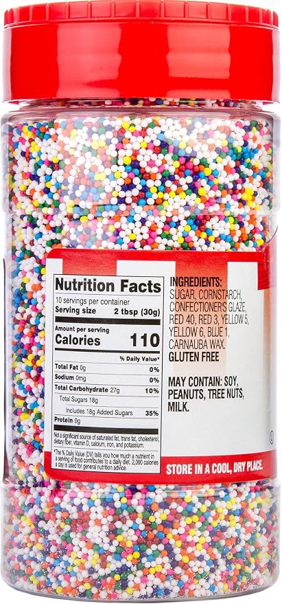 Betty Crocker 26445 Parlor Perfect Rainbow Nonpareils