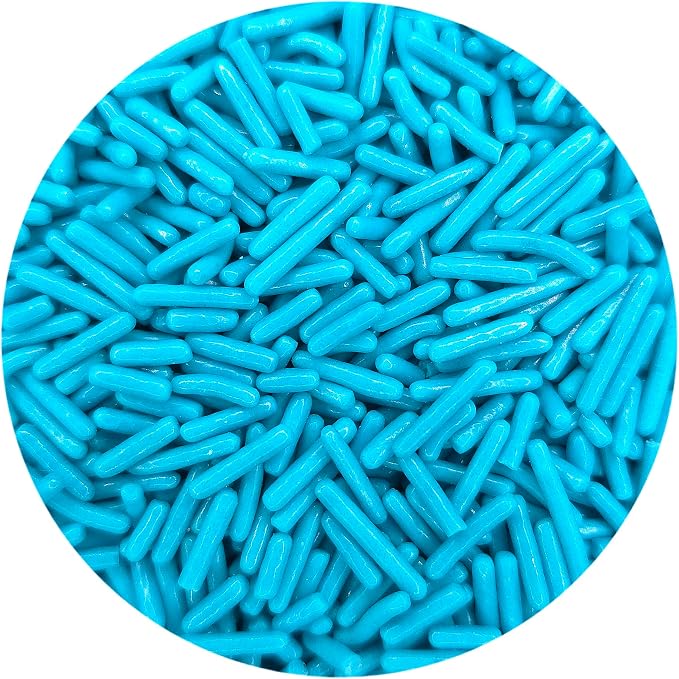 NCS Teal Jimmies Edible Sprinkles – Cupcake, Cake & Cookie Decorations, 7 oz