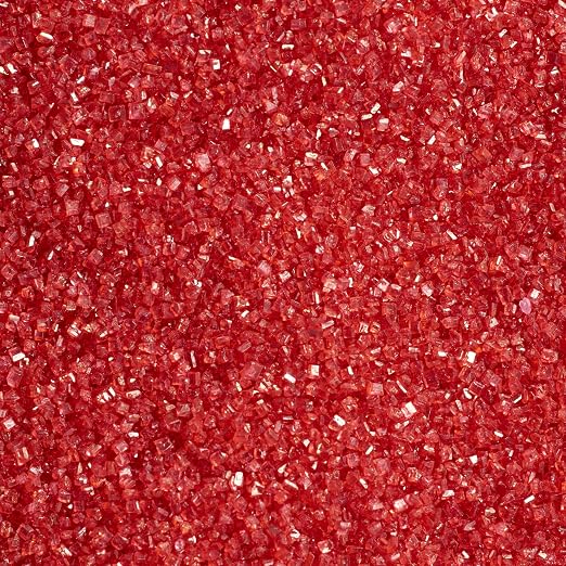 DecoPac Sanding Sugar | Red Edible Sugar Sprinkles | 33oz | Edible Sanding Sugar in Handheld Container | Made In USA | Sugar Sprinkle Mix For Cakes, Cupcakes, Cookies, Extra Large Pack | 33 Ounce - Red