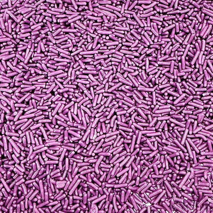Homipooty Purple Soft Jimmies Sprinkles Edible Candy Jimmies Sprinkles for Cake Decorating 78g/2.75oz Cookie Cupcake Topper Ice Cream