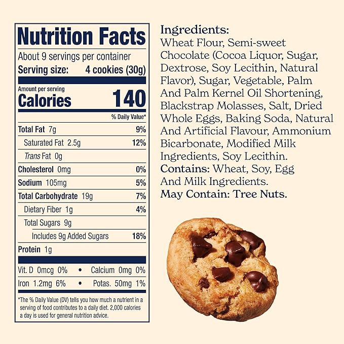 Famous Amos Classic Chocolate Chip Cookies, Bite-size cookies, Sweet Treats, 10 Pack Box, 1oz Bag