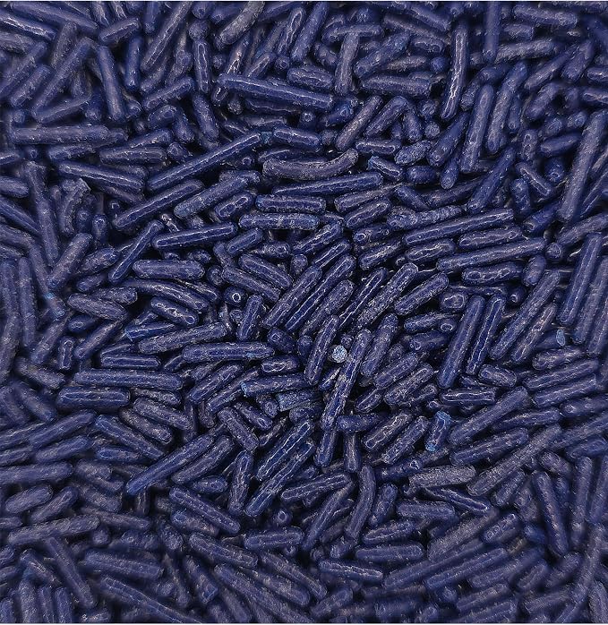 NCS Navy Blue Jimmies Edible Sprinkles – Cupcake, Cake & Cookie Decorations, 7 oz