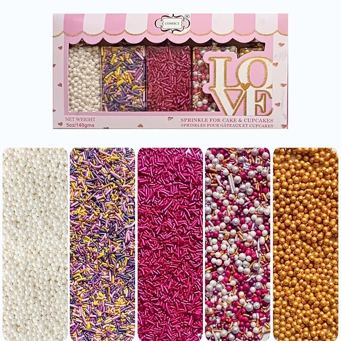 Confect Fusion Mashup Sprinkles FM Multipack 37 100 GMS for Cake Cupcake Décor, Multicolor