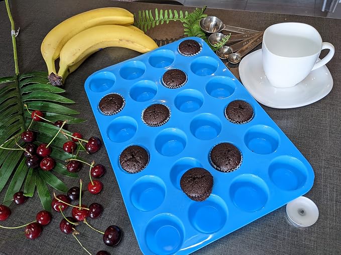 Silicone Muffin Pan Mini 24 Cups | Cupcake Pan