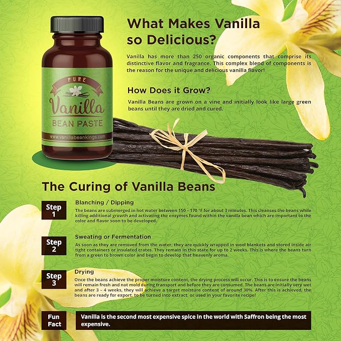 Vanilla Bean Paste for Baking and Cooking - Gourmet Madagascar Bourbon Blend made with Real Vanilla Seeds - 5 Gallons