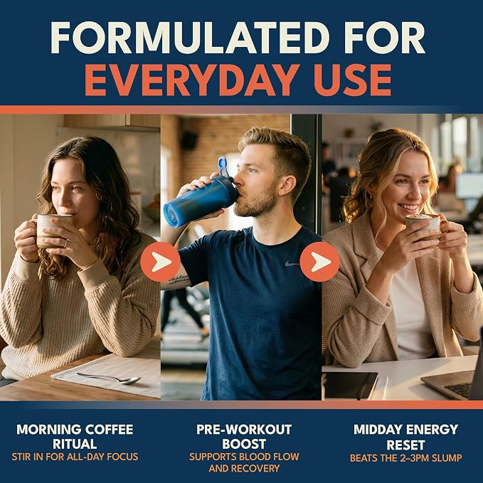 High Flavanol Cocoa Powder Supplement, Cocoa Flavanols & Flavonoids, 30 Servings to Support Heart Health, Blood Flow & Nitric Oxide, Dark Cocoa Flavor