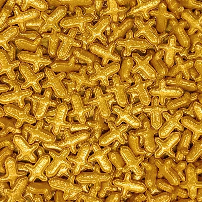Gold Cross Sprinkles Edible Toppers Cake Decorating Mixed Size Cake Decorations Cupcake Toppers Cookie Decorating Perfect for Cakes,Cupcakes,Desserts Toppings 3OZ